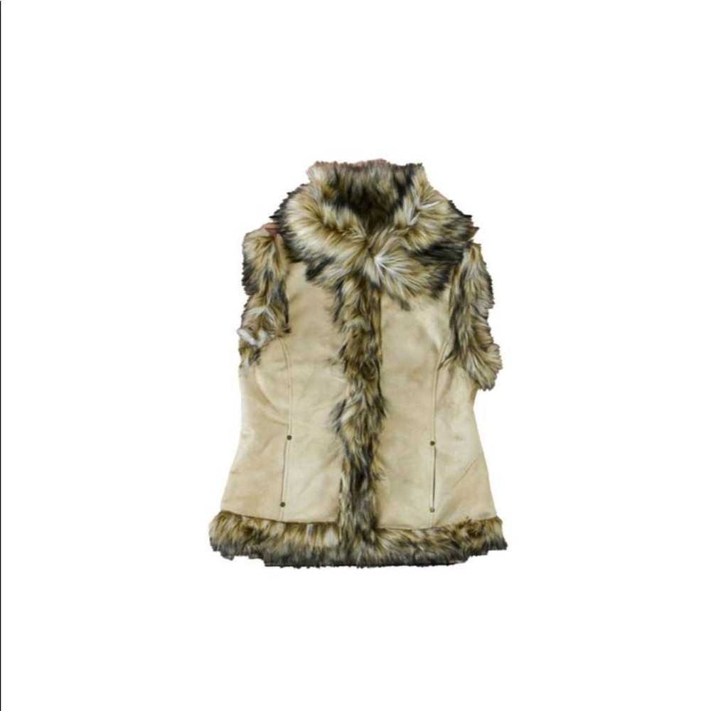 NWT Tasha Polizzi Tan Suede Vest